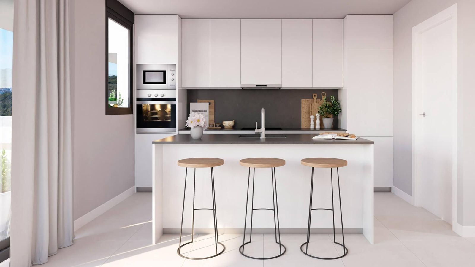 02 modern kitchen island stools